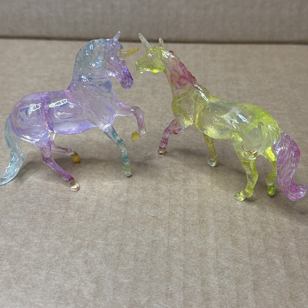 Breyer Horses Unicorns Stablemates Suncatcher Painted 2 Count